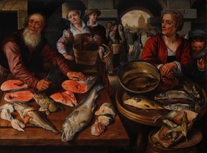 Marché aux poissons, 1568 - Joachim Beuckelaer
