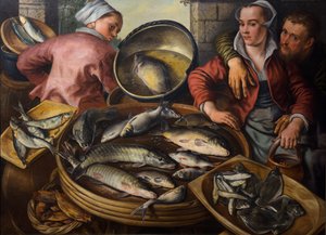 Le marché aux poissons - Joachim Bueckelaer