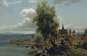 Église sur le fjord