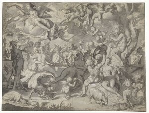 Mariage de Pélée et Thétis - Joachim Wtewael or Utewael