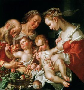 La Sainte Famille avec Jean le Baptiste, ca. 1600