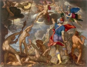 La bataille entre les dieux et les géants, c.1608