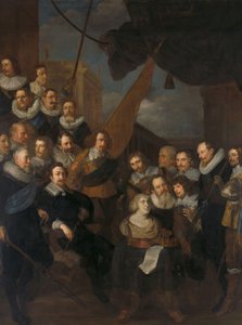 Officiers et autres gardes civiques du XIXe district d