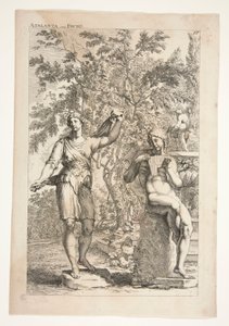 Atalante et un faune, de Sculpturae Veteris Admirata
