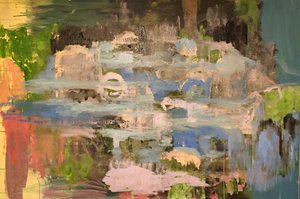 Paysage aquatique abstrait et serein