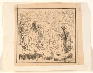 Les anges sur le trône du Seigneur