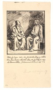 Christ et Nicodème - Joakim Frederik Skovgaard