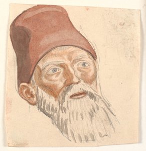 Étude de tête de vieillard barbu - Joakim Frederik Skovgaard