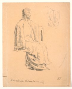 Étude de Christ assis - Joakim Frederik Skovgaard