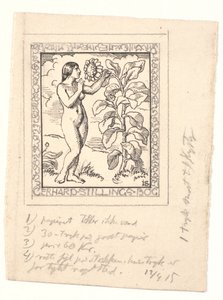 Esquisse pour ex-libris pour Gerhard Stilling