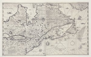 Carte du Canada, gravure d