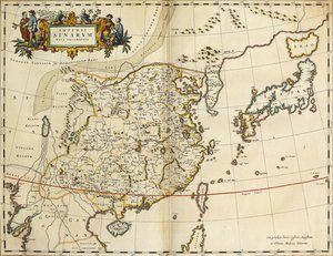 Carte de la Chine, de "Atlas Maior Sive Cosmographia Blaviana", 1662