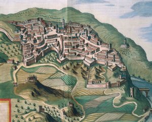Carte de Narni de Theatrum civitatum et admirandorum Italiae par Joan Blaeu, gravure