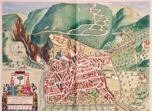 Carte de Spoleto de Theatrum civitatum et admirandorum Italiae - Joan Blaeu