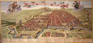 Carte de Turin par Joan Blaeu, du Theatrum Sabaudiae