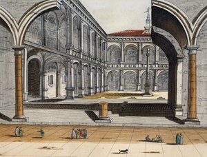 Vue de la cour intérieure de l