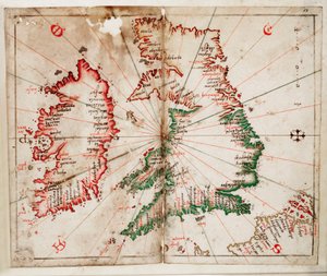 Grande-Bretagne et Irlande, vers 1550 - Joan Martines