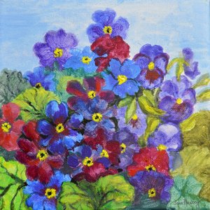Primevères bleues, 2017 - Joan Thewsey