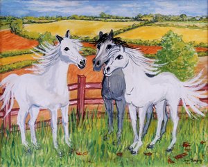 Trois chevaux fringants