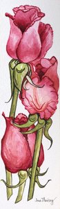 Trois roses rouges - Joan Thewsey
