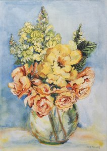 Roses jaunes et mufliers - Joan Thewsey