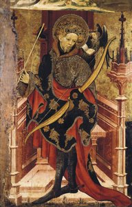 Saint Sébastien et Crucifixion. c.1417-25 - Joan or Juan Mates