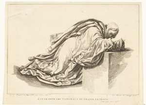 Figure agenouillée, Étude pour les tableaux du drame de Jésus - Joannes Bemme