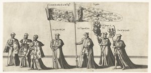 Partie du défilé, n° 3 et 4 (Cortège funèbre de l