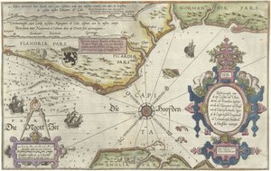 Carte des côtes de Flandre, Normandie et Angleterre - Joannes van Doetechum (I)