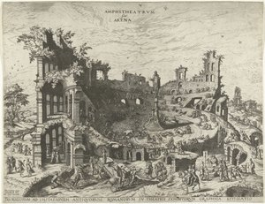 Corrida dans les ruines d