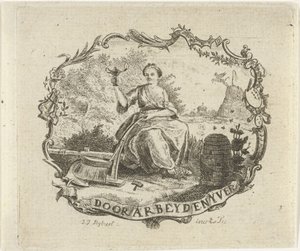 Femme avec une lampe allumée - Joannis Jacobus Bijlaert