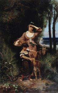 Chevrère au bord de la mer