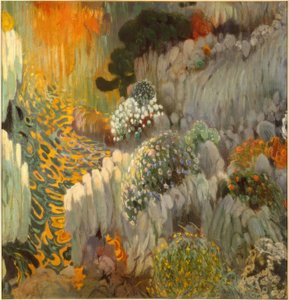 Tableau oriental (décoration murale dans la Casa Trinxet)