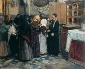 Embrasser la Relique - Joaquín Sorolla