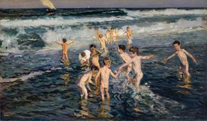 Baigner les enfants, 1899