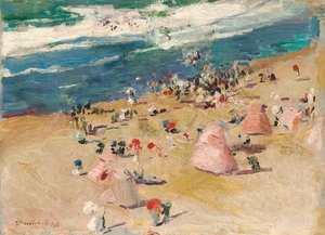Plage à Biarritz, 1906