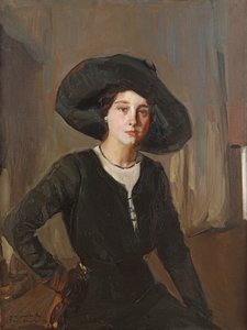Elena au chapeau noir, 1910 - Joaquín Sorolla