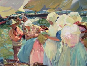 Pêcheuses sur la Plage