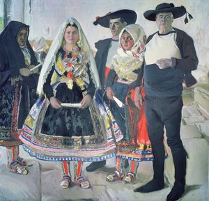 Lagarterans typiques - Joaquin Sorolla y Bastida