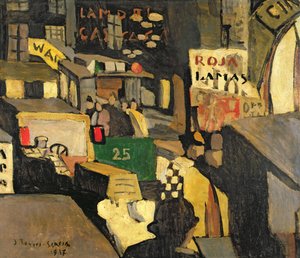 Scène de rue à Barcelone - Joaquin Torres Garcia