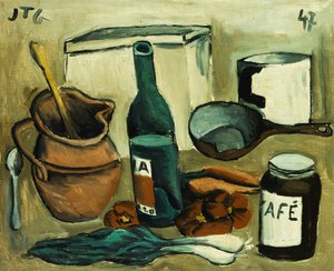 Nature morte; Boîte de sept objets; Naturaleza Muerta, Caja de Carton a Siete Tonos - Joaquin Torres Garcia