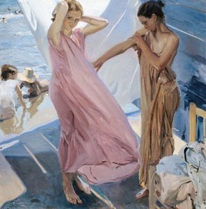Après le bain, Valence - Joaquín Sorolla