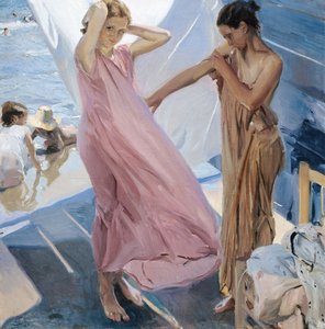 Après le bain - Joaquín Sorolla