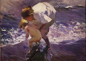 Bain à la plage