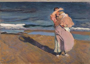 Pêcheuse avec enfant, Valence, 1908 - Joaquín Sorolla