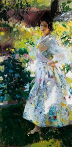 Maria en costume de paysanne valencienne (Maria vestida de labradora valenciana) - Joaquín Sorolla
