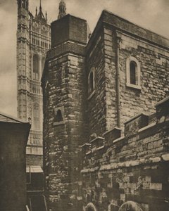 La tour des bijoux, Westminster, survivant du très ancien Londres, vers 1935 - Joel
