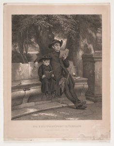 En time hos præsten (Prêtre italien avec son élève)