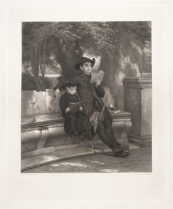 Prêtre italien avec son élève