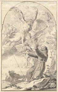 La Stigmatisation de Saint François - Johan Baptist Enzensberger